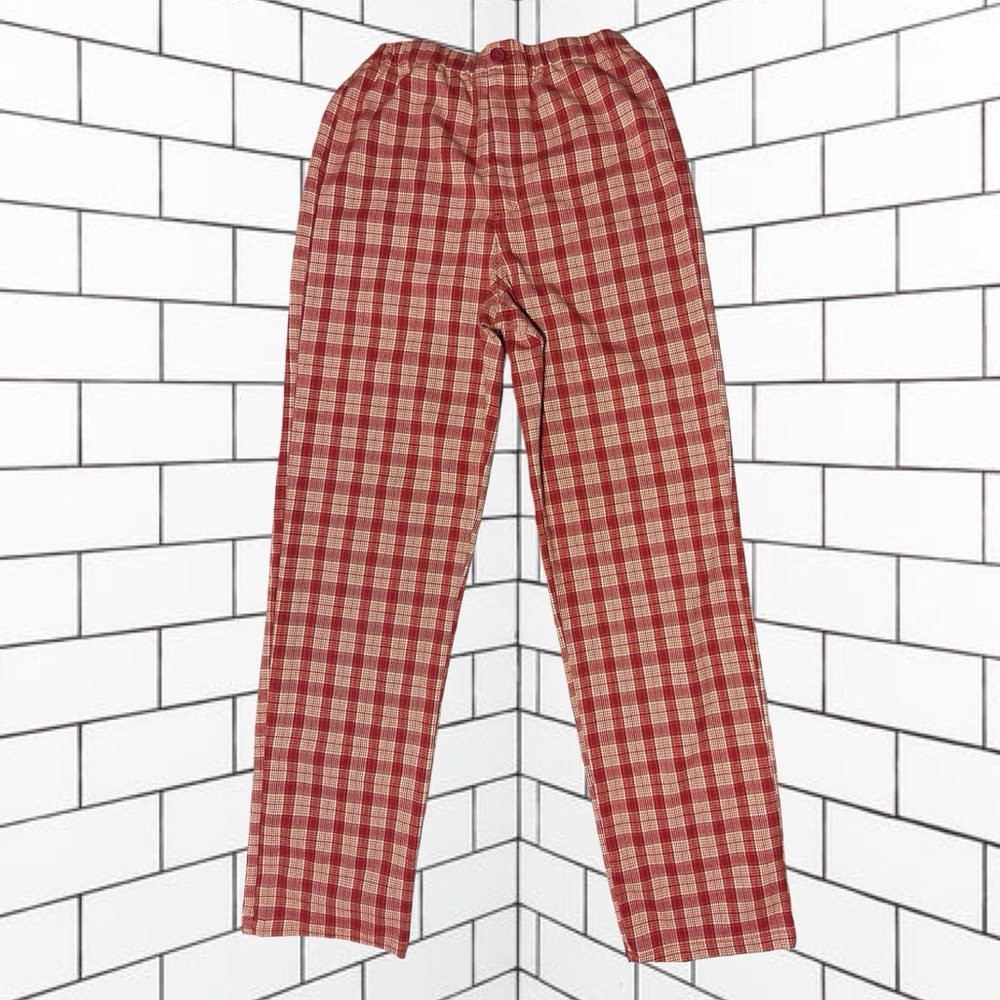 Brandy Melville Tilden High-Waisted Plaid Flannel Pants One Size/Extra Small